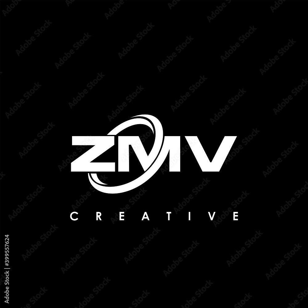ZMV Letter Initial Logo Design Template Vector Illustration