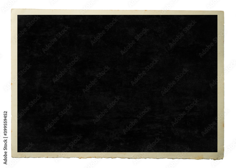 Blank old photo isolated on white Blank old photo isolated on white