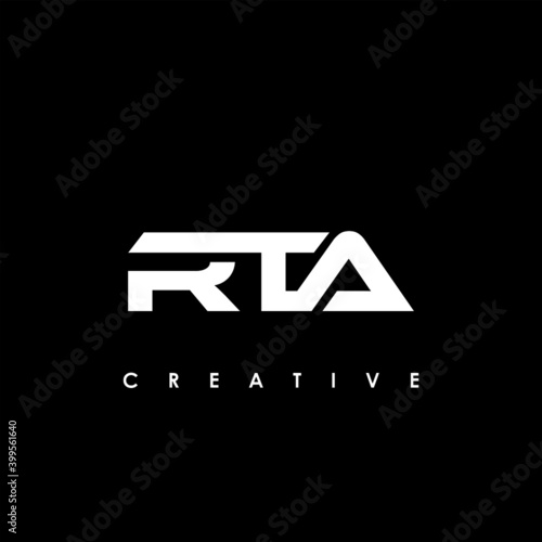 RTA Letter Initial Logo Design Template Vector Illustration photo