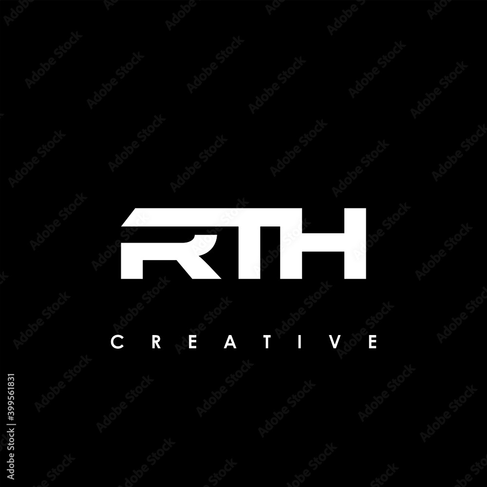 RTH Letter Initial Logo Design Template Vector Illustration