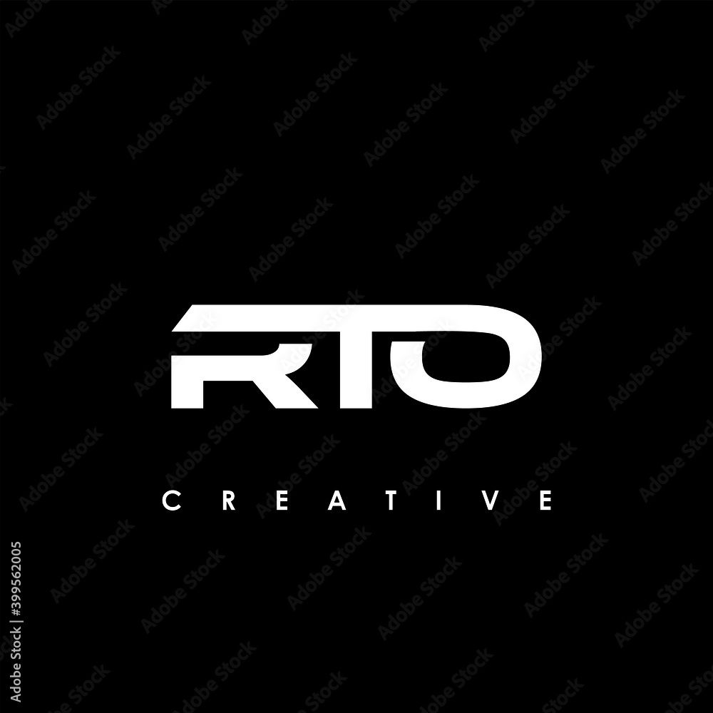 RTO Letter Initial Logo Design Template Vector Illustration