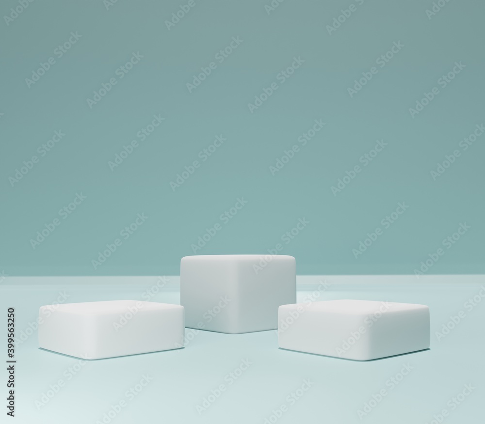 3D Render of Abstract,white cube Composition,Podium. And Minimal Studio Copy Space. Futuristic Interior Backdrop for Landing Page, Showcase, Product Presentation. 3D Render of Abstract,white cube Composition,Podium. And Minimal Studio Copy Space. Futuristic Interior Backdrop for Landing Page, Showcase, Product Presentation.