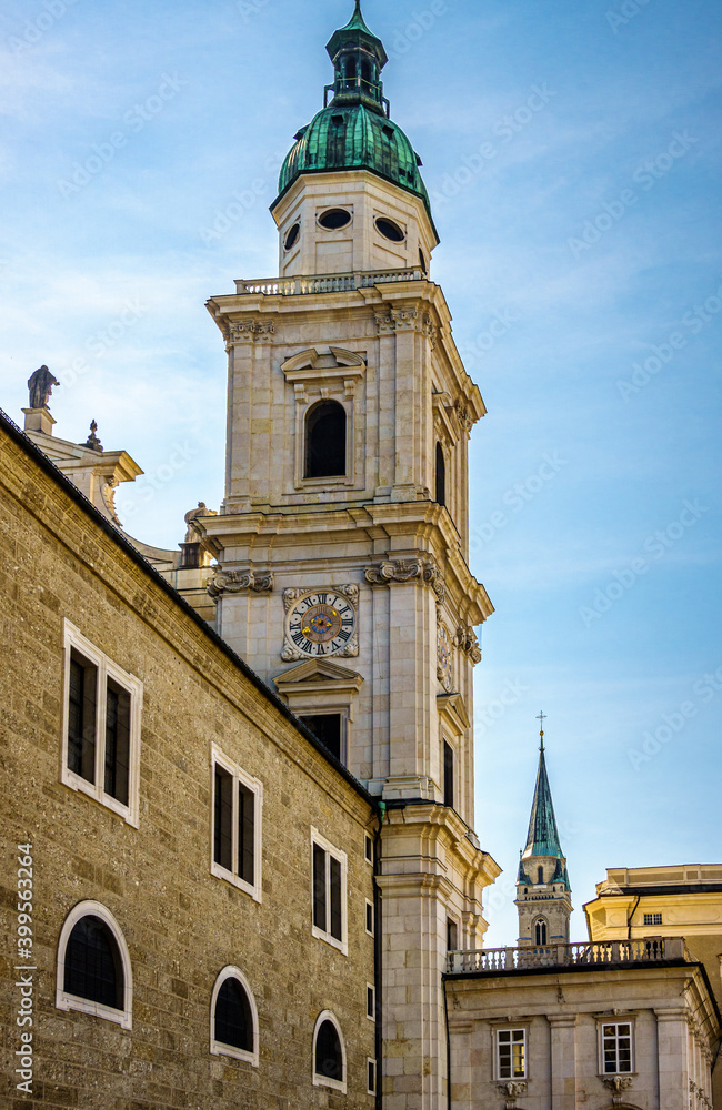 famous old town of Salzburg in Austria