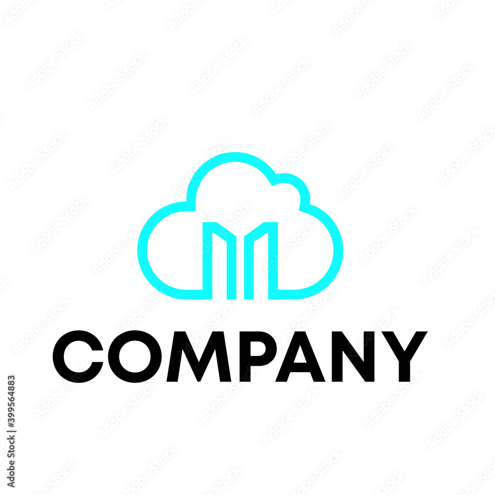 M with cloud logo M with cloud logo
