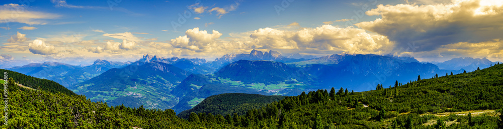Fototapeta premium view at the rittner horn in italy - near bozen