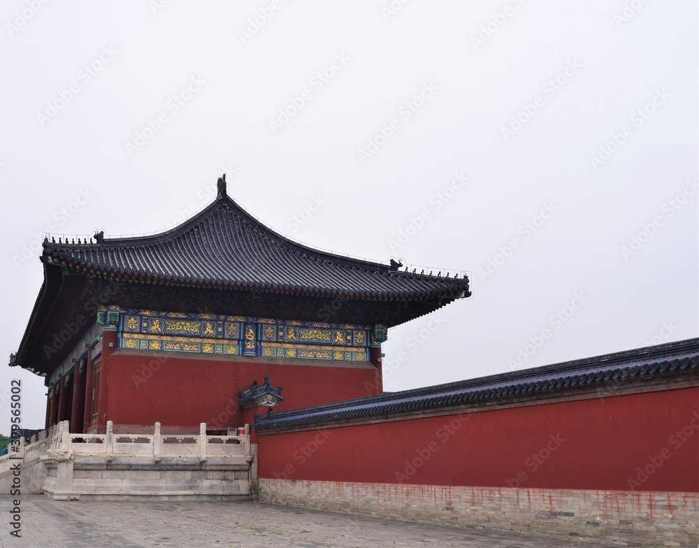 Temple of Heaven Tiantan Park Roof Wall Door View Temple of Heaven Tiantan Park Roof Wall Door View