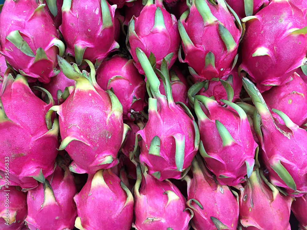 View of dragon fruit texture background, tropical fruit View of dragon fruit texture background, tropical fruit