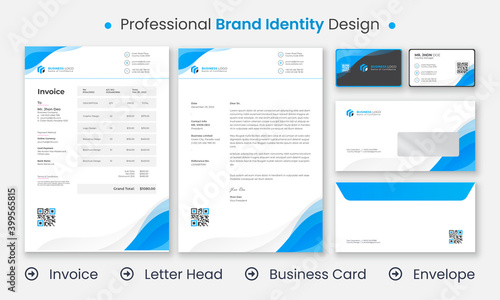 Simple Modern Branding Identity set template design