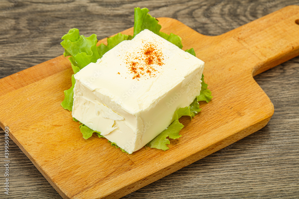 Greek traditional soft feta cheese