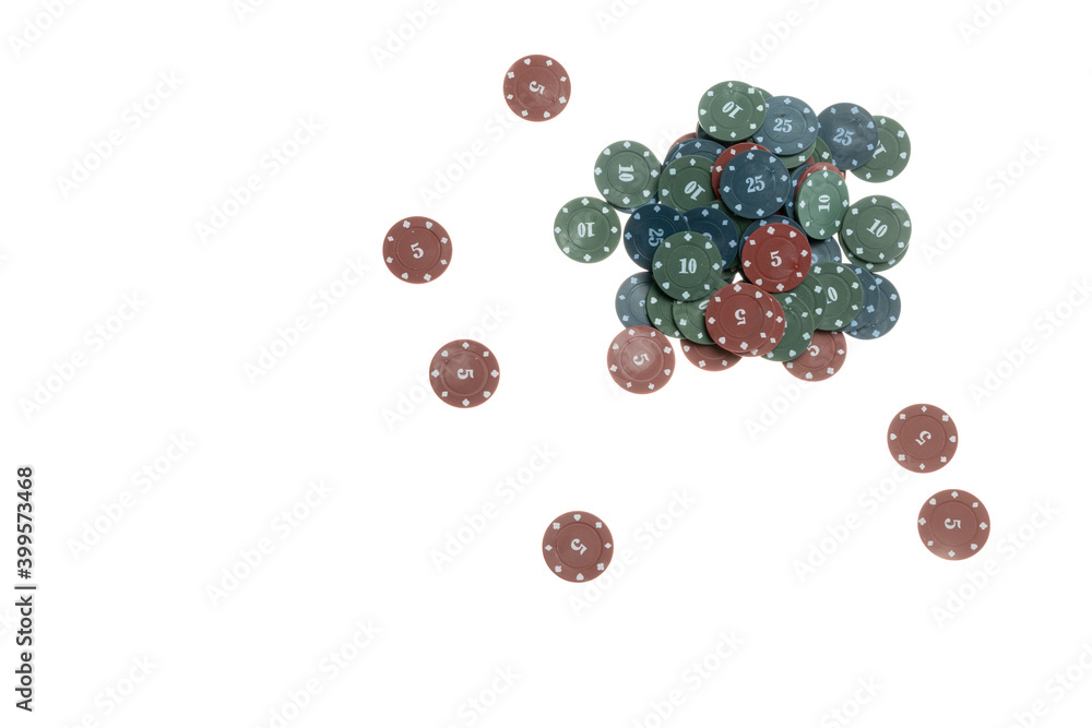 isolated casino poker chips flat lay, gambling good luck and risk concept, isolated casino poker chips flat lay, gambling good luck and risk concept,