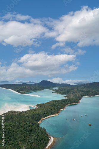 PANORAMA OF TROPICAL SEA AND ISLANDS