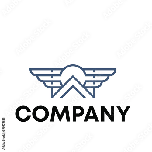 Roof wing logo design
