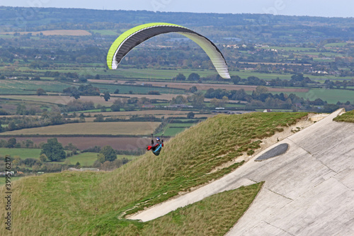  Paragliding at Westbury in Wiltshire 