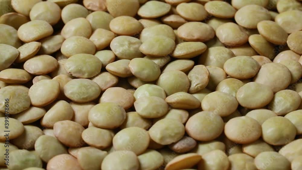 Dried green lentils close up full frame Dried green lentils close up full frame
