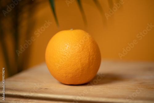 cutting an orange