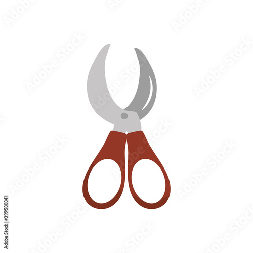 garden pruner icon, colorful design