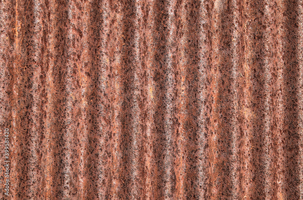 Fototapeta premium Rusty old galvanized sheet