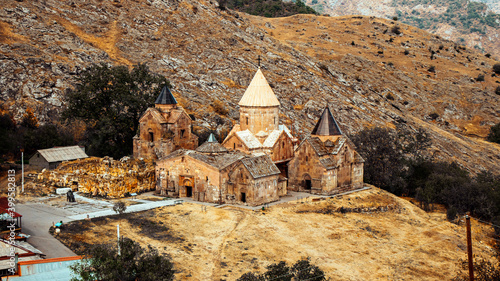 Goshavank-Armenian medieval monastery complex XII-XIII centuries in the village of Gosh in sunny day , Armenia. 
Goshavank Monastery (13th century; 20 km eastward from Dilijan). Tavush Region, Armenia photo