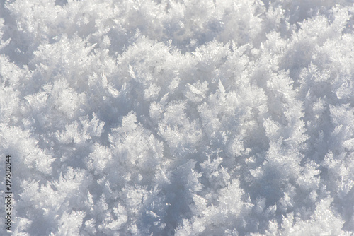 detail of fresh powdwer snow as Background © Wolfilser