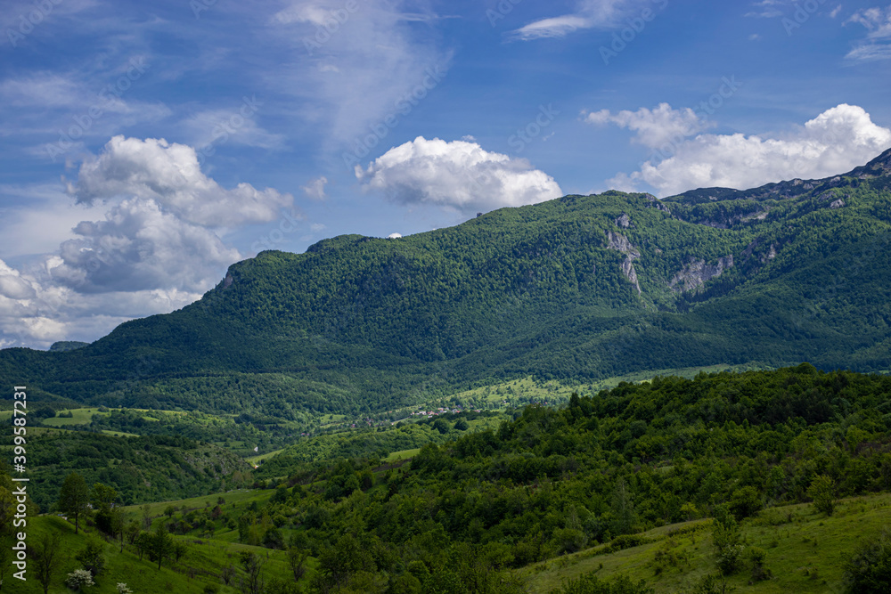 landscape with clouds