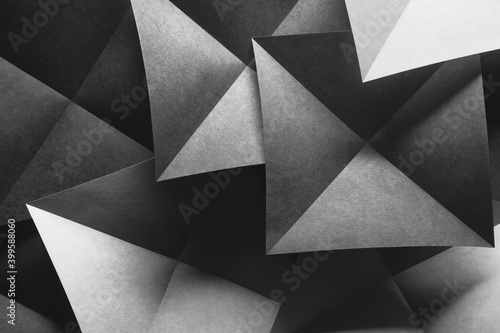 Abstract background, paper folded in geometric shapes
