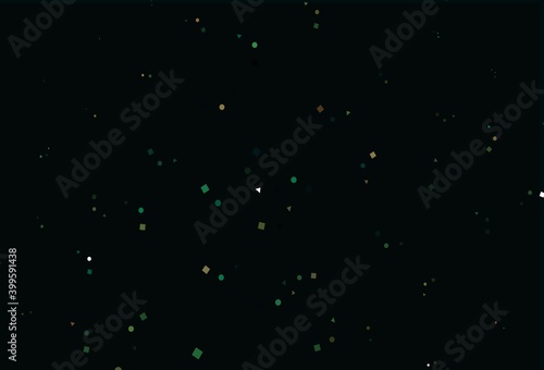 Light Green vector texture in poly style with circles, cubes.