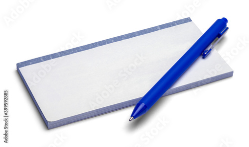 Wallpaper Mural Blank Check Book With Pen Torontodigital.ca