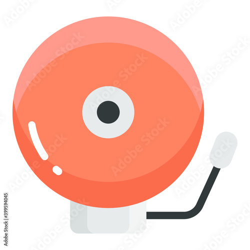 buzzer flat icon, school and education icon	