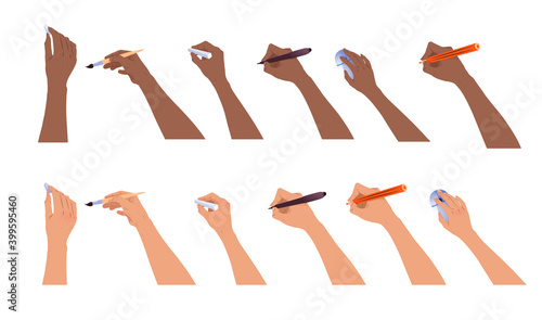 Vector collection of hands