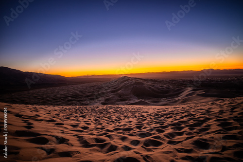 Sunset in Mojave Desert  Kelso Sand Dune