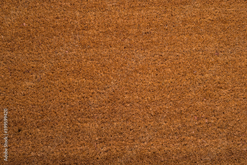 Brown doormat carpet, textured background