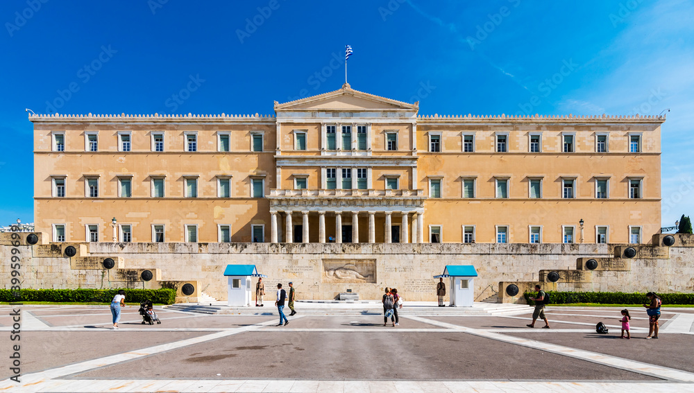 Greece Parliament Building in Athens.