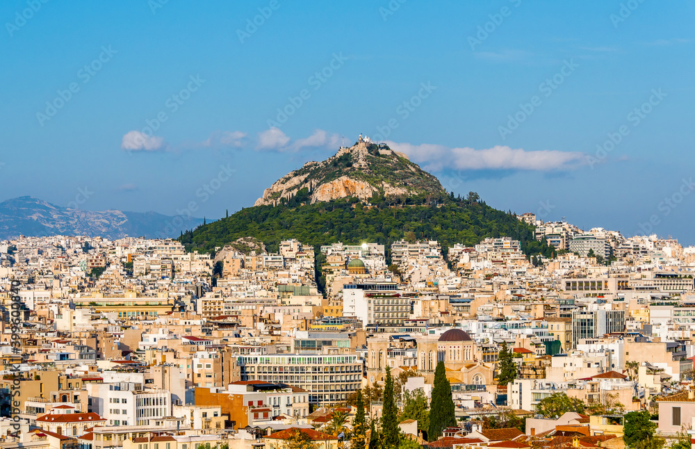 Athens city view from Areopagus Hill