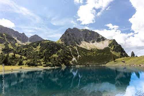 Beautiful mountains and lake in Bavaria, Germany