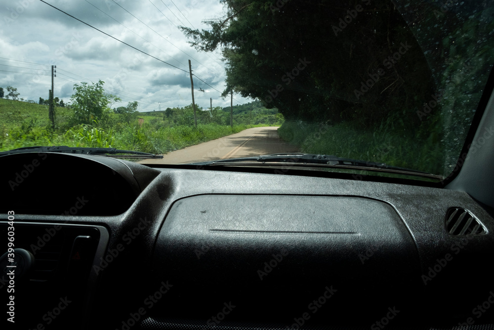 Fototapeta premium car on the road