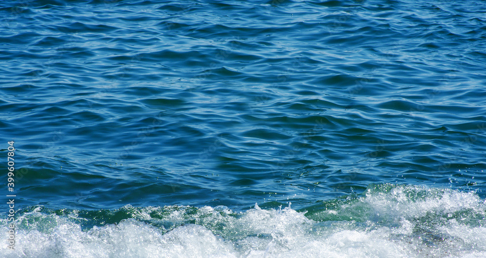 Fototapeta premium Blue sea water background texture