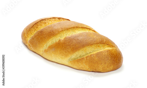 Loaf of bread isolated over white background