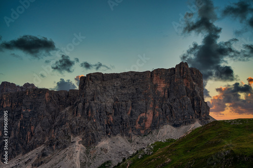 Sunset in the Dolomites, Italy