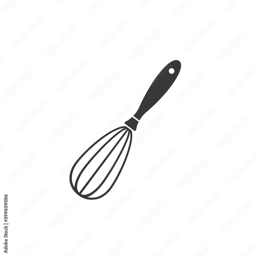 Balloon whisk for mixing and whisking flat vector icon for cooking apps and websites Balloon whisk for mixing and whisking flat vector icon for cooking apps and websites