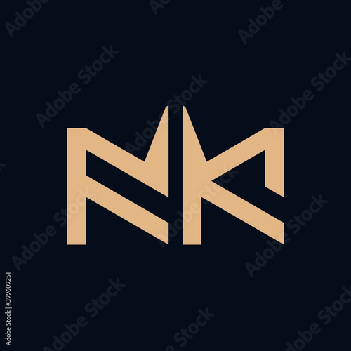 FK Logo Monogram With a Crown Shape