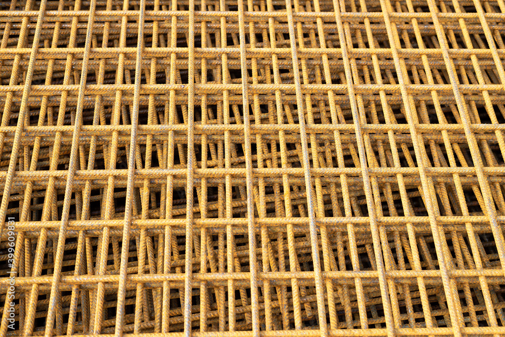 Iron armature in pile close-up - suitable as a background Iron armature in pile close-up - suitable as a background