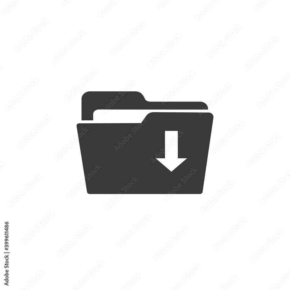 Open file folders icon. vector modern flat style Open file folders icon. vector modern flat style
