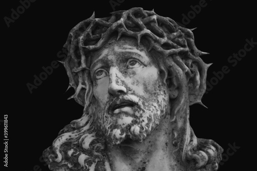 Canvas Print Jesus Christ in a crown of thorns
