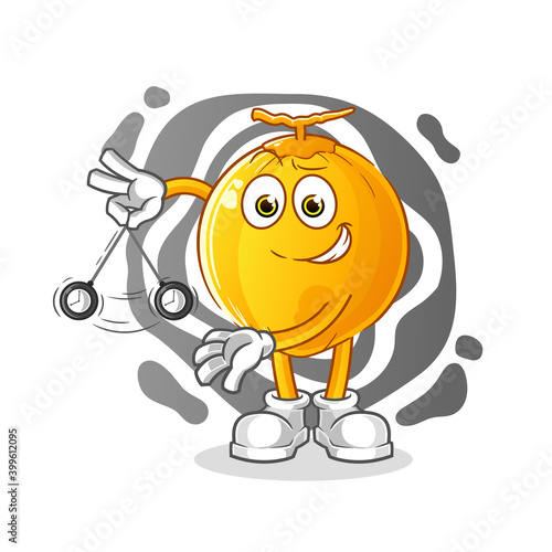 king coconut hypnotizing cartoon. cartoon mascot vector