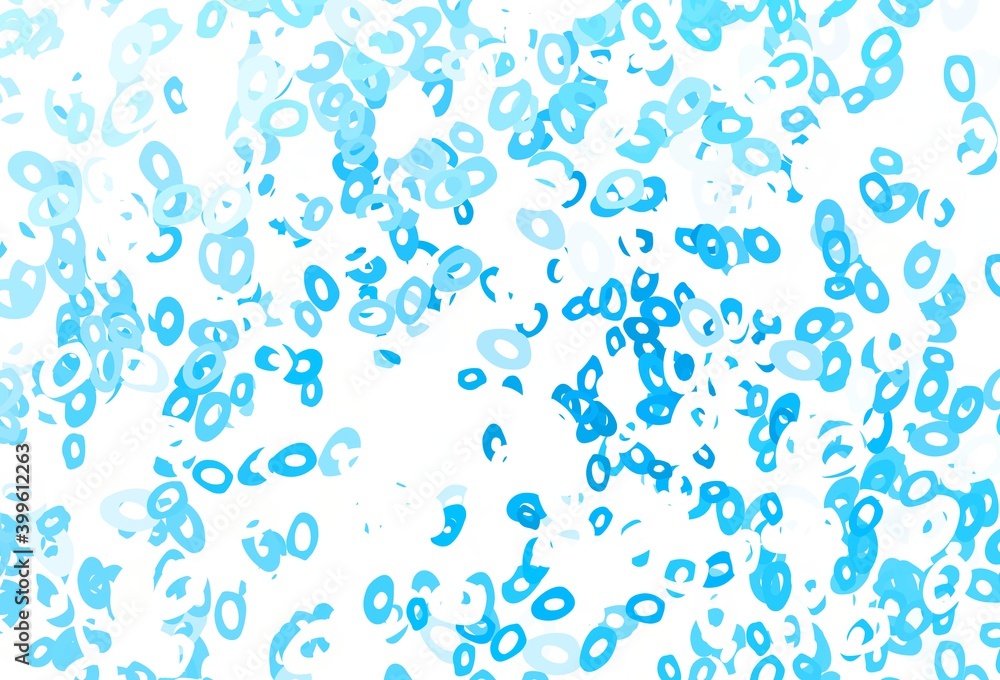 Light Blue, Red vector template with circles.