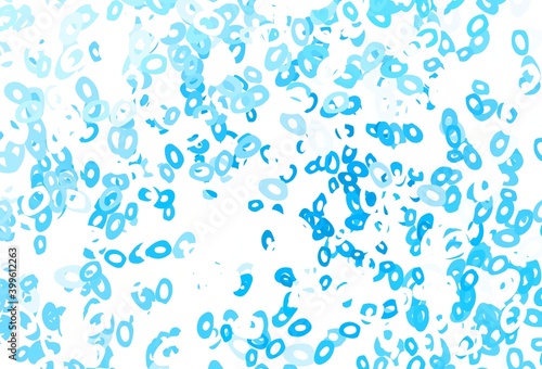 Light Blue  Red vector template with circles.