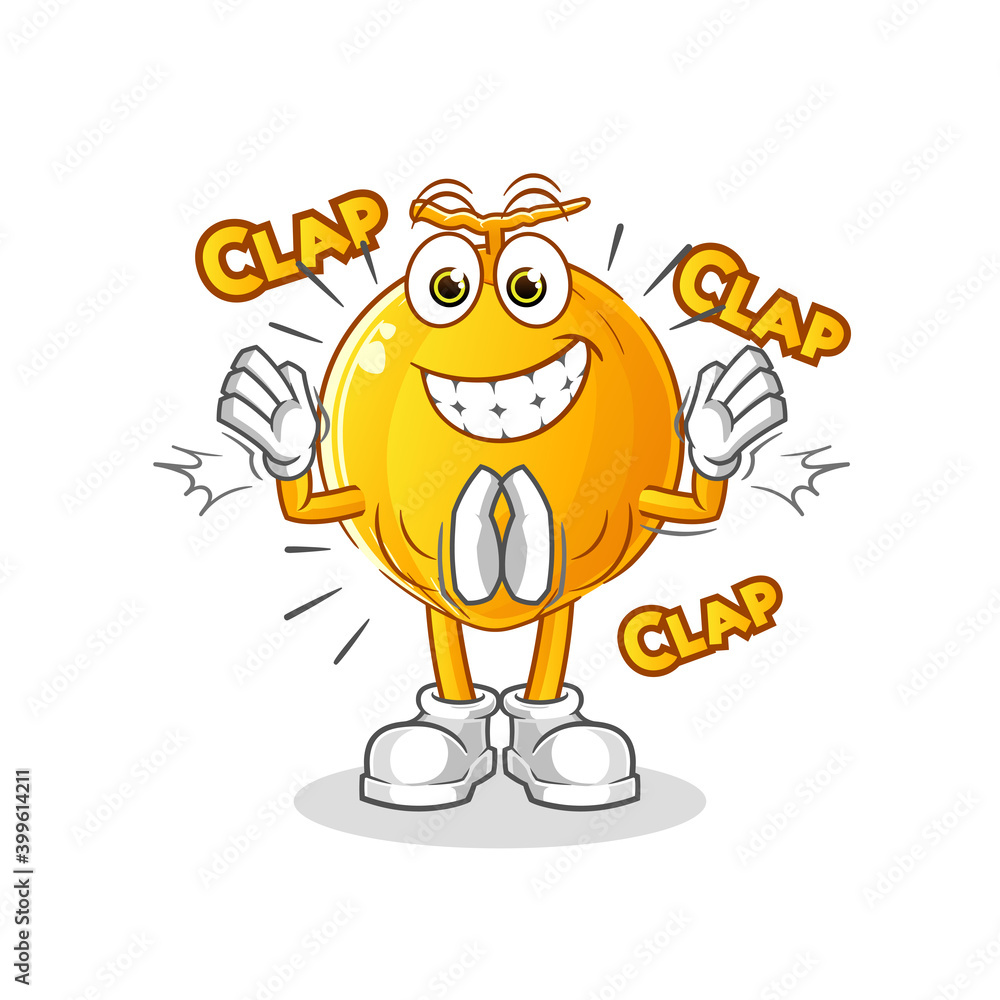 king coconut applause illustration. character vector king coconut applause illustration. character vector