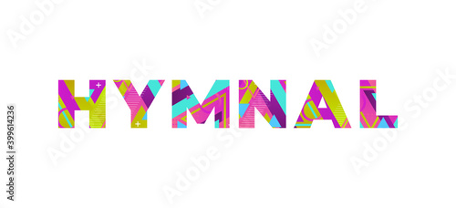 Humnal Concept Retro Colorful Word Art Illustration