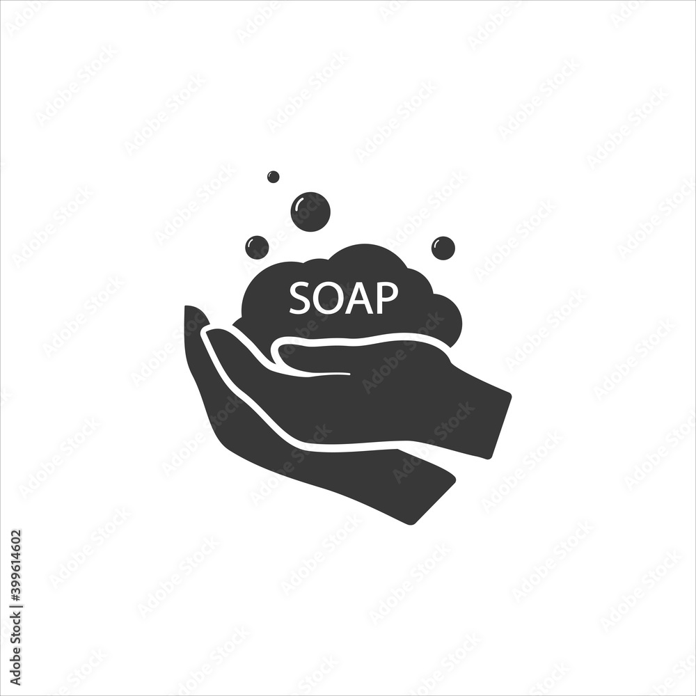 Hand washing vector icon on white background. Flat vector hand washing icon symbol sign Hand washing vector icon on white background. Flat vector hand washing icon symbol sign