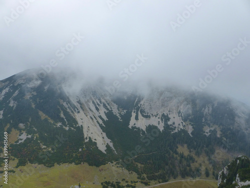 Ruchenköpfe mountain at Soinsee lake, Mangfall, Bavaria, Germany photo